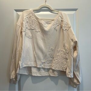 Cropped Anthropologie sweatshirt